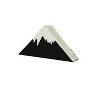 FISURA - Servilletero Original con diseño de montaña. Servilletero de Mesa Negro. Soporte para servilletas de Metal. Porta servilletas de Cocina de 21x4x7 cm.
