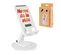 Fisura - Soporte móvil Mesa Plegable Original “No me da la Vida”. Soporte teléfono de Mesa Plegable. con Base Antideslizante. Compatibilidad Universal con iPhone,Samsung, Huawei, Xiaomi Redmi.