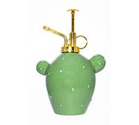 Fisura - Spray de riego con forma de cactus. Botella de pulverización de 500 ml. Rociador de plantas de cerámica con boquilla de plástico. 20 cm x 13,5 cm.
