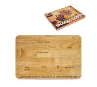 Fisura - Tabla de quesos de madera de bambú. Bandeja de madera para queso y aperitivo. Tabla para aperitivos. Servir snacks. Tablero grande para picoteo. 40 cm x 30 cm