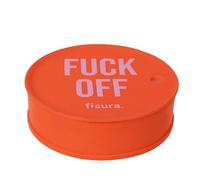 Fisura - Tapa vasos antidroga “F*ck off" rojo. Protector de bebida original azul. Cubierta para bebidas reutilizable. Protección de vaso antiderrame Hecho de silicona.