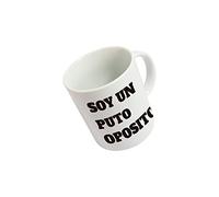 Fisura | Taza de café y Desayuno Colección Soy un P..., para Regalo de Hombre y Mujer. 355 ml. (Opositor)