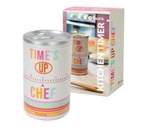 Fisura - Temporizador de Cocina Original con Forma de Lata y Mensaje Time's up Chef. Minutero de Cocina analógico de 60 Minutos. Temporizador método Pomodoro.