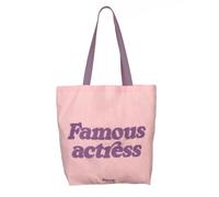 Fisura - Tote bag orginal “famous". Bolsa de algodón 100% con bolsillo.