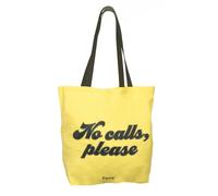Fisura - Tote bag orginal “no calls". Bolsa de algodón 100% con bolsillo.