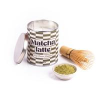 Fisura - Vela aromática original “matcha latte” en lata con tapa. Vela de soja con aroma esencia de matcha. Con caja de regalo. 45 horas de duración. 285 gramos. Regalo original.