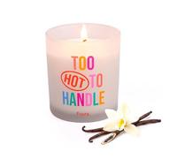Fisura - Vela aromática original “Too hot to handle” en vaso. Vela de soja con aroma esencia de vainilla. Con caja de regalo. 40 horas de duración. 470 gramos. Regalo original.
