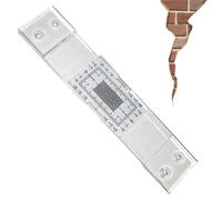 Fisurómetro - Monitor De Grietas, Testigo De Esquina Para Grietas | Instrumento Medidor De Cuarteaduras | Registra Deformación Horizontal Y Vertical En Muros Para Albañilería De Edificios