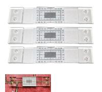 Fisurometro Monitoreo De Grietas, 3 piezas Medidor Manual De Grietas De Pared, Monitor DeGrietas En Hormigón, Regla De Espacios Para Medición Horizontal Y Vertical En Construcción De Muros