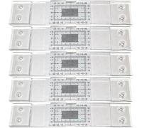 Fisurometro Monitoreo De Grietas - 5Piezas Monitor De Grietas Acrílico, Regla Medicióngrietas, Dispositivo Medición La Anchura Lasgrietas, Regla Des Espacios Precisa Para DetectarGrietas Y Deformacion