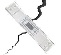 Fisurometro Monitoreo De Grietas - Medidor Manual De Grietas De Pared, Monitor DeGrietas En Hormigón, Regla De Espacios Para Medición Horizontal Y Vertical En Construcción De Muros