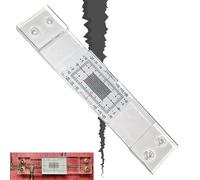 Fisurometro Monitoreo De Grietas, Monitor Medidor De Grietas, Herramienta Registrogrietas, Dispositivo Medición La Anchura Lasgrietas, Regla de Espacios P-recisa para Detectar G-rietas y Deformaciones