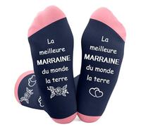 Fiszdovb Idee Regalo Madrina Bauteme, Fete des Meres Marrine Regalos Calcetines Regalo Gracias Bautismo Navidad Cumpleaños Día de la Madre Reagradecimiento Pascua San Valentín Idee Original Útil Mejor