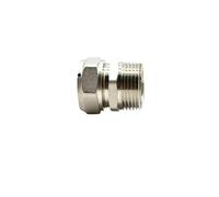 Fit 20/25mm ID/OD PEX-AL-PEX Tube x 1" BSPP Male Nickel Plated Brass Pipe Fitting Coupling Connector Plumbing Fittings
