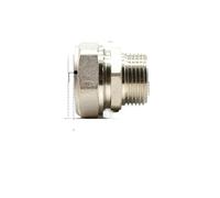 Fit 26/32mm ID/OD PEX-AL-PEX Tube x 1" BSPP Male Nickel Plated Brass Pipe Fitting Coupling Connector Plumbing Fittings