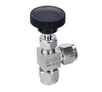 Fit 3 6 8 10 12mm 1/8" 1/4" 3/8" OD Tube Compression 304 Stainless Steel 90 Angle Elbow Needle Valve Crane Water Gas Oil Propane(4mm)