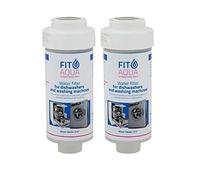 Fit aqua AC-WSM AM-SET-I - Juego de 2 filtros para lavadora, filtro de cal para lavavajillas, filtro de agua Fitaqua, 2 unidades