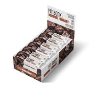 Fit Body Bars RcOcio - Barritas Proteicas Saciantes 55 g | 16 g Proteína | Sin Azúcares Añadidos | Snack Fit para Dieta y Deporte | Sabores Gourmet | Caja 12 Unidades Padre (Chocolate Brownie)