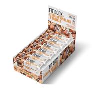 Fit Body Bars RcOcio - Barritas Proteicas Saciantes 55 g | 16 g Proteína | Sin Azúcares Añadidos | Snack Fit para Dieta y Deporte | Sabores Gourmet | Caja 12 Unidades Padre (Avellana y vainilla)