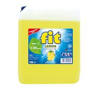fit Detergente para lavar a mano, 10 L, antigrasa y almidón, respetuoso con la piel, vegano, sin microplásticos, limón