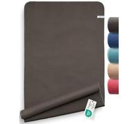 Fit-Flip Toalla Antideslizante Yoga con Tacos de Silicona - Cubierta higiénica para esterillas - Toalla de Yoga de Microfibra para Deporte y Fitness - Toallas de Pilates - Anthracite 185 x 63