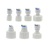 Fit For 1/4 Inch 3/8 Inch OD Tube Push-Fit To BSP Female Thread Pipe Quick Connector Fitting For Aquarium, Reverse Osmosis RO Water Dispenser(PCF 9.53mm-1I4)