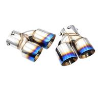 Fit For 2020-2024 M240i G42 M340i G20 G21 M440i G23 Tail Throat Black Blue Plating 4 Outlet Carbon Fiber Exhaust Head Silencer(Style 15)