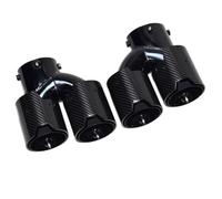 Fit For 2020-2024 M240i G42 M340i G20 G21 M440i G23 Tail Throat Black Blue Plating 4 Outlet Carbon Fiber Exhaust Head Silencer(Style 11)