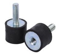 Fit For M8 M10 Anti Thread Rubber Mount Vd Isolator Female Vibration Bobbin Damper Mounting Feet(M8 25x25mm)