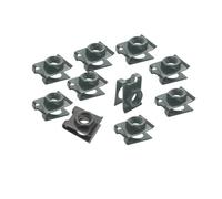 Fit For Motorcycle Scooter ATV Moped Cover Screw Bolt Or U Type Clips with Nut M6 6mm M6X12 M6X16 M6X20(M6 Clips(10pcs))