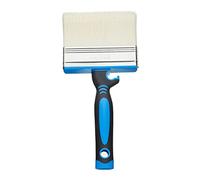 Fit For The Job Block Brush 4 Pulgadas de Gran Capacidad para emulsión con Cobertura de Alto Volumen y Pintura rápida con Pinturas de emulsión en Paredes Interiores y Exteriores, Azul