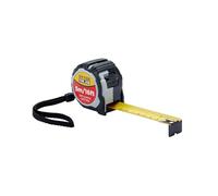 Fit For The Job Cinta métrica de 5 m, cinta métrica retráctil de agarre suave con medidas métricas, trabilla de muñeca y clip para cinturón