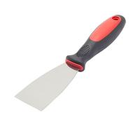 Fit For The Job Cuchillo de relleno flexible con mango de agarre suave de 2 pulgadas, cuchillo de masilla para aplicar y alisar rellenos y selladores para reparar agujeros y grietas, hoja de acero