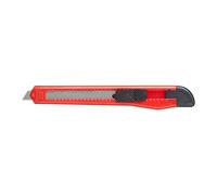 Fit For The Job: cúter multiusos bloqueable de 9 mm con hoja retráctil ajustable mediante un botón para bricolaje y manualidades, con 12 secciones desechables de acero inoxidable