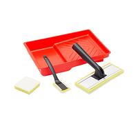 Fit For The Job FFJCSPPS Juego de almohadillas de pintura con sistema de 7 clics de 5 piezas, tela de alta capacidad para una cobertura rápida y precisa con pinturas en emulsión