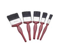 Fit For The Job Juego de brochas de Pintura de 5 Piezas de tamaños Mixtos para un Acabado Suave - Brochas de Pintura de 0,5, 1, 1,5, 2 y 2,5 Pulgadas para Madera, Placas de Yeso