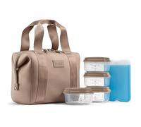 Fit & Fresh Bolsa de almuerzo de neopreno para mujer, bolsa de almuerzo isotérmica para el trabajo, resistente a desgarros y manchas, gran caja de almuerzo para mujer con contenedores y hielo,