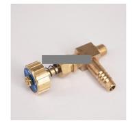Fit Hose I.D 10mm Barbed -M10x1mm Elbow Brass Needle Valve With Spring For Gas