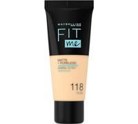 Maybelline New York Maquillaje facial Foundation Fit Me! Matte + Poreless Foundation No. 118 Nude 30 ml