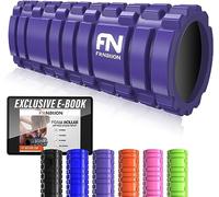 Fit Nation rodillo masaje muscular con libro de ejercicios, rodillo foam roller ultraligero con núcleo hueco, para un alivio profundo del dolor, ideal para corredores, ciclistas, futbolistas, atletas