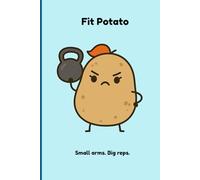 Fit Potato | 6" x 9" | Cute Aesthetic Notebook for Teens & Adults | From The Potato Diaries Collection