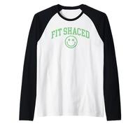 Fit Shaced Funny St Patrick's Paddys Irish Drinking Shamrock Camiseta Manga Raglan