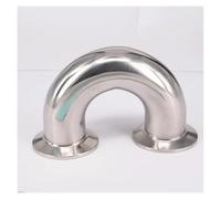 Fit Tube O.D 32mm Tri Clamp 3.8 cm 304 acero inoxidable 180 grados codo codo codo