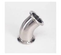 Fit Tube O.D 38 mm Tri Clamp 3.8 cm Virola O.D 50.5mm 304 Acero inoxidable 45 grados codo codo accesorio