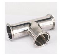 Fit Tube O.D 45mm 2" Tri Clamp Ferrule O.D 64mm 304 Stainless Steel Tee 3 Ways Ferrule Fitting CBQZCHWDKT