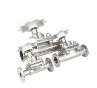 Fit Tube OD 12.7/15/19/25/32/38/45/51mm 316 Stainless Steel Ferrule O.D 25/34/50.5/64mm Tri Clamp Sanitary Diaphragm Valve(19x50.5mm)