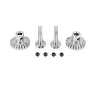 Fit Universal Compatible con C14 C24 B14 B24 B16 B36 MN D99 MN99S Aqueador de Acero Eje de Engranaje Trasero Eje de transmisión RC Accesorios de Piezas de automóvil(4pcs Silver)