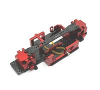 Fit Universal Compatible con el 1/28 284131 K979 K989 K999 Modelos de automóvil RC Actualización de Metal Metal Caja de Cambios Modificada Piezas de chasis de 98 mm 102 mm(Red)