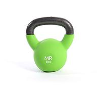 FitAndFun Rebecca Mobili Ghiria, Kettlebell, Neopreno Hierro Fundido, Verde Negro, Resistencia Tonificante, Gimnasio En Casa - Peso: 8 Kg - Art. SP5029