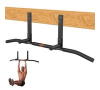 Fitarc Barra de dominadas de montaje en viga, barra de dominadas, soporte de techo, resistente, entrenamiento para gimnasio en casa, 42 pulgadas de ancho, color negro